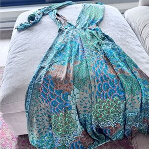 Colorful Patterned Maxi Dress